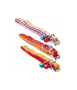Cat Collar With Bell Assorted 31×1.5cm