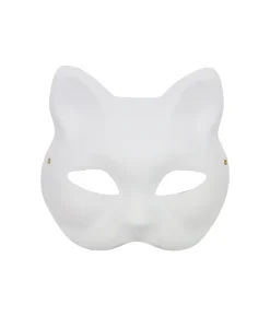 Cat Face Paintable Paper Mask