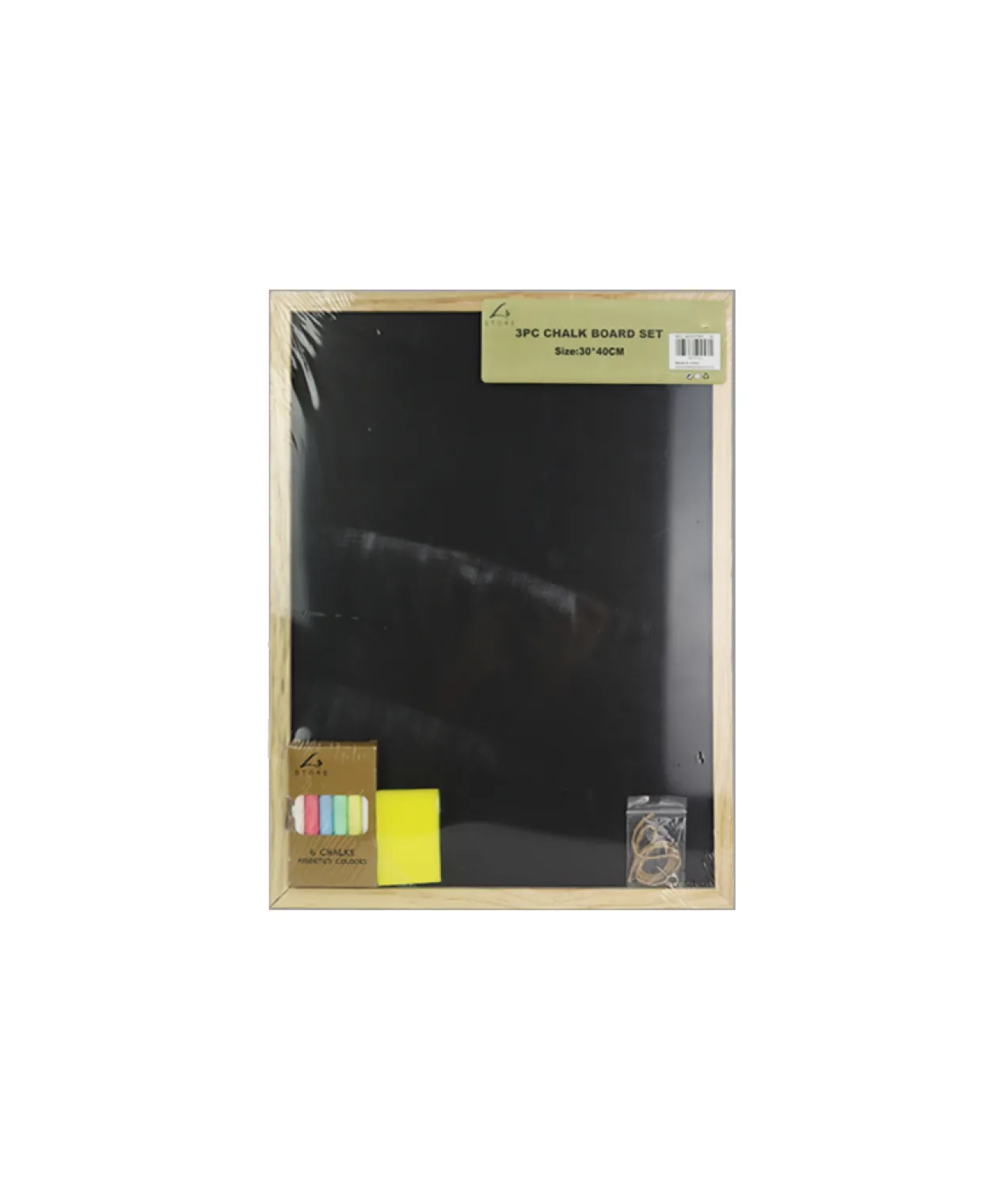 Chalk Board Set 3pc 21x29cm