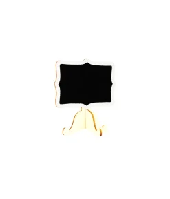 Chalk Board Stand With Silver Trim
