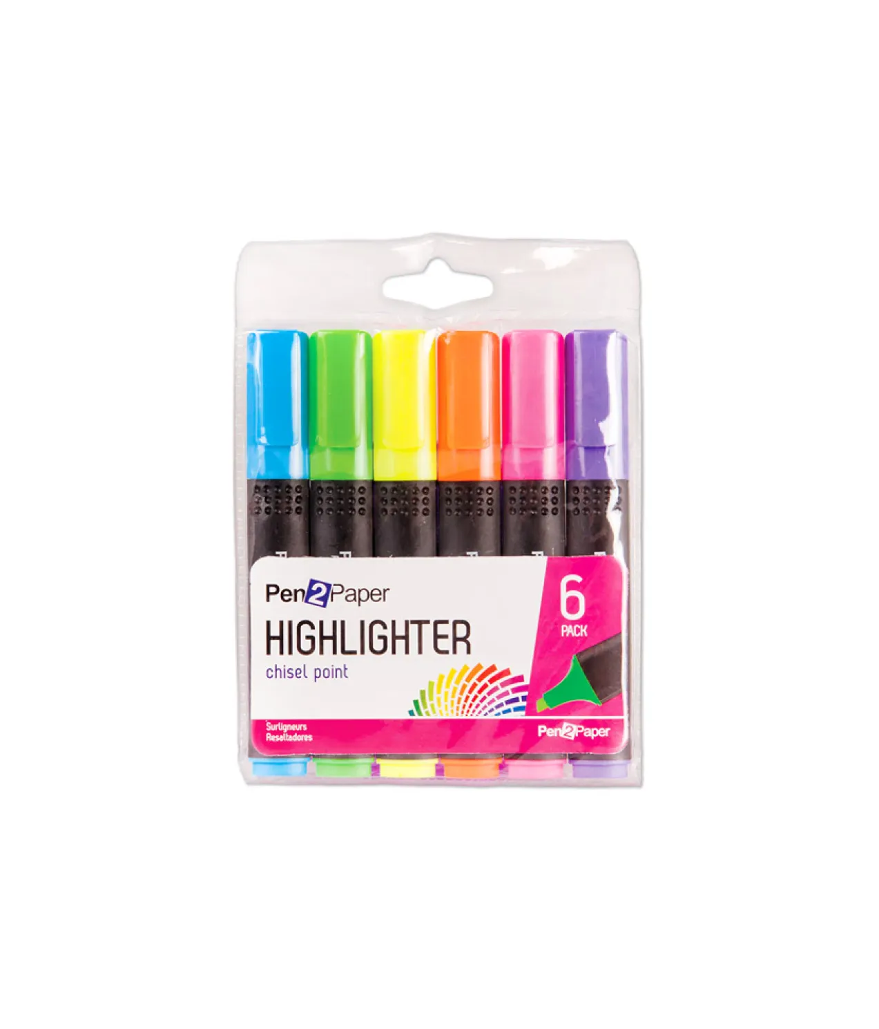 Chisel Point Highlighters 6pk