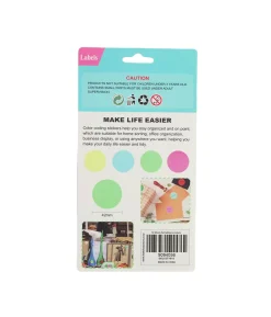 Circle Color Self Adhesive Labels Assorted 4.2 x 4.2cm 60pc