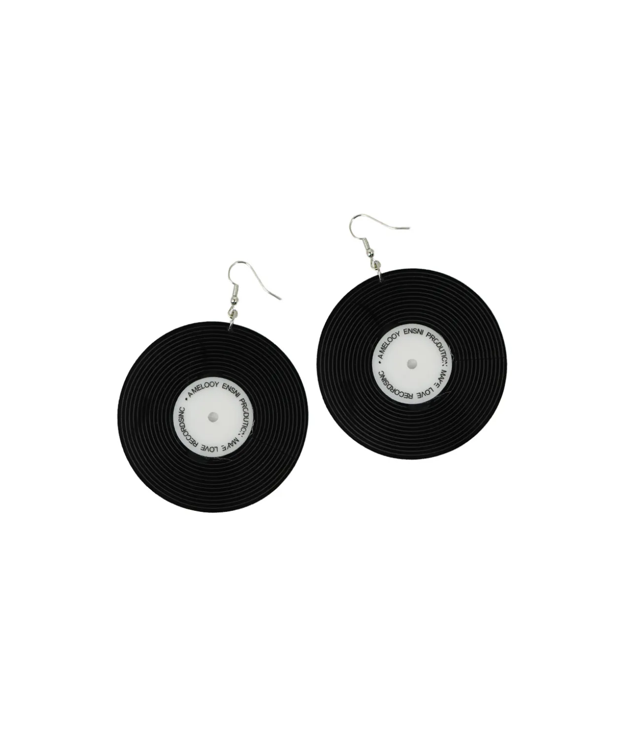 Circle Tape Earrings 8x6cm