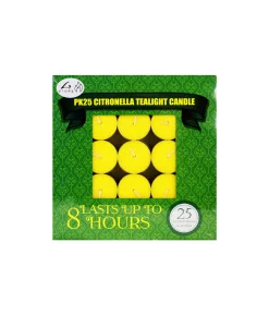 Citronella Tealight Candle 25pk