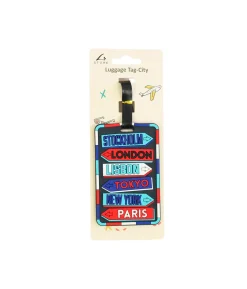City Luggage Tag 11 x 7cm
