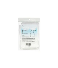 Clear Adults Rain Poncho 163cm 5pk