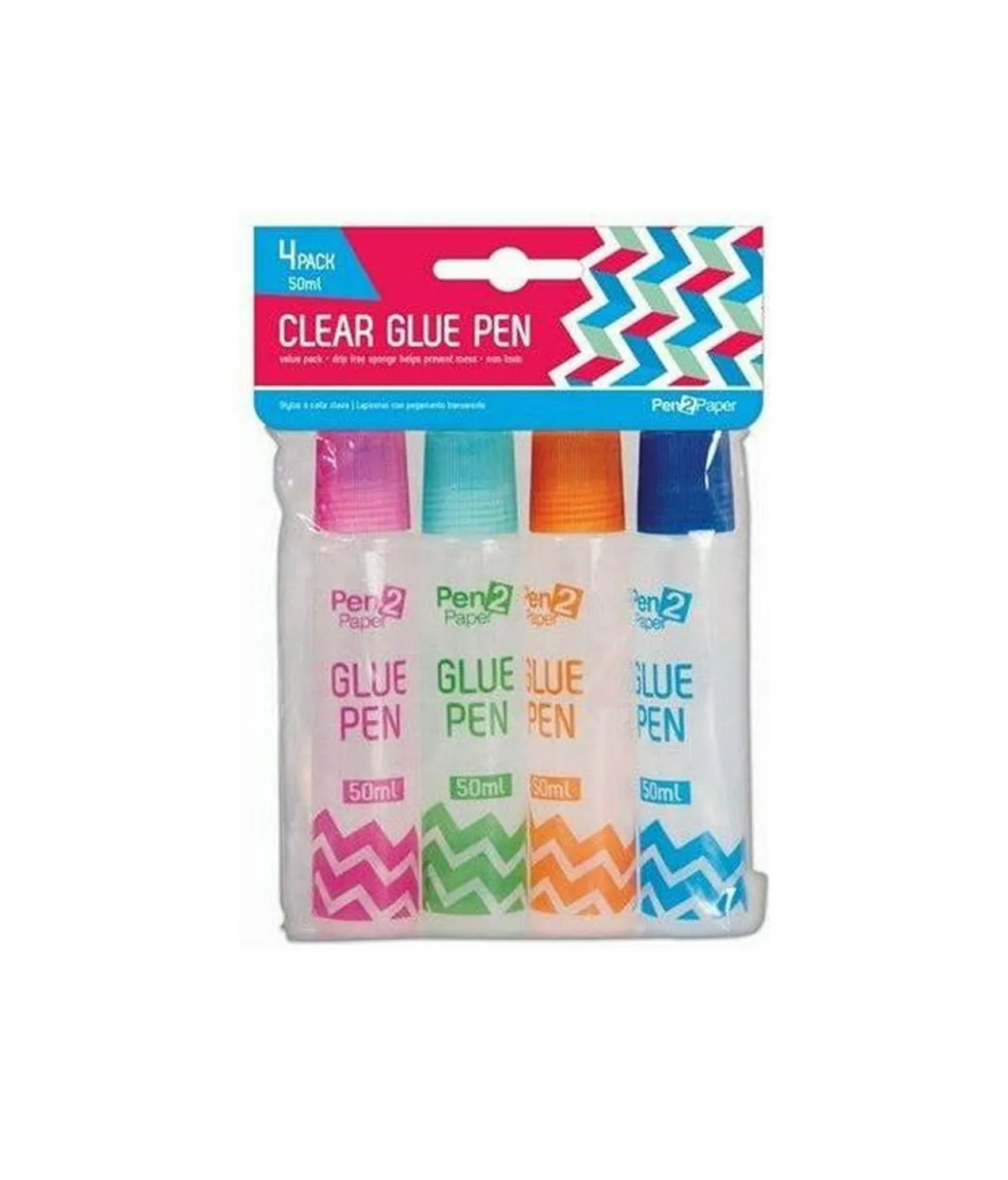 Clear Glue Pen 50ml 4pk