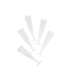Clear PP Champagne Flute Cups 5 x 17cm 4oz 12pc