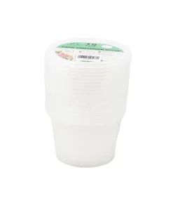 Clear PP Plastic Round Food Container 10pc 500ml