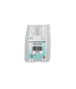 Clear PP Shot Cups 4.8 x 6cm 24pc