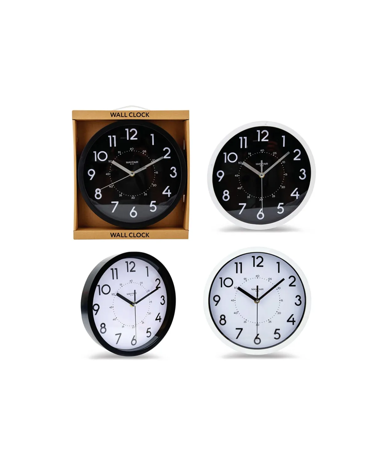 Clock Assorted 25cm