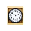 Clock Black With White Face 20cm