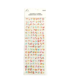 Colorful Flower Rhinestones Stickers