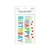 Colorful “HAPPY BIRTHDAY”Rhinestone Stickers 19.5x10cm