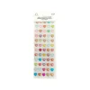 Colorful Heart Rhinestone Stickers 14mm 60pc