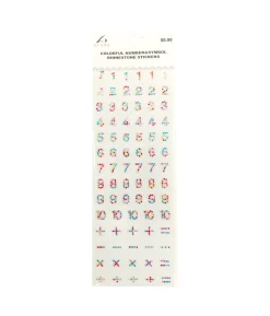 Colorful Number Symbol Rhinestone Stick
