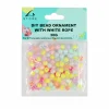 Colorful Small Balls DIY Bead Ornament With White Rope 30g