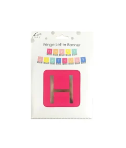 Color Happy Birthday Letter Fringe Banner 20cm x 15cm 3.5m