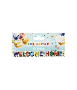 Color Welcome Home Foil Banner 11 x 260 cm