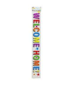 Color Welcome Home Foil Banner 11 x 260 cm