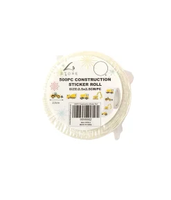 Construction Sticker Roll 2.5×2.5cm 500pc