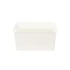 Cream Plastic Storage Box 39.5x26x19 cm