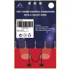 Crowd Control Stanchions with A Velvet Rope