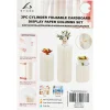Cylinder Foldable Cardboard Display Columns Set 3pc