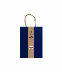 Dark Blue Medium Paper Bag 3pcs