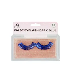 Dark Blue Metallic False Eyelashes