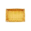 Dark Brown Rectangle Bamboo Basket 30x20x7cm