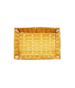 Dark Brown Rectangle Bamboo Basket 30x20x7cm