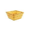 Dark Brown Sqaure Bamboo Baskets 23x23x11cm