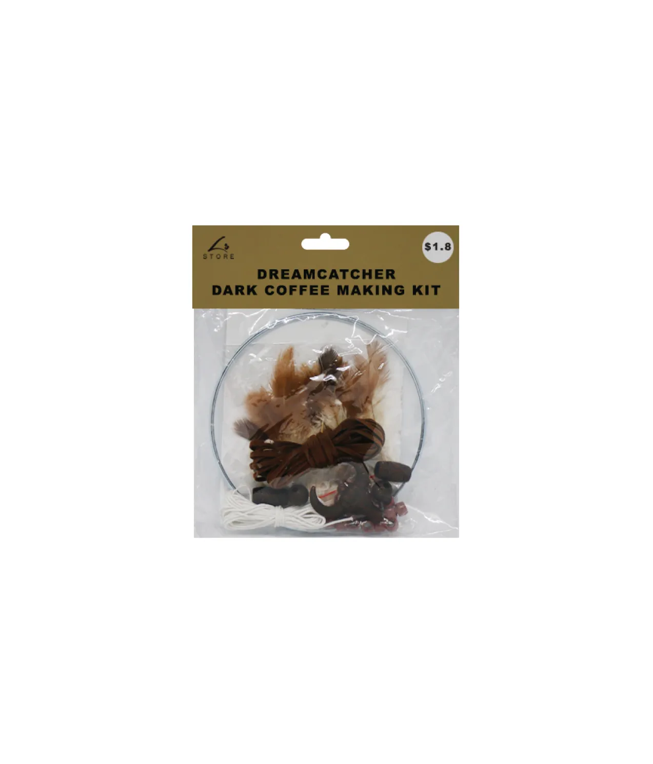 Dark Coffee DIY Dream Catcher Kit