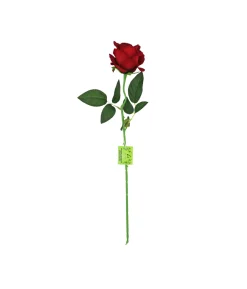 Dark Red Artificial Velvet Rose 51cm