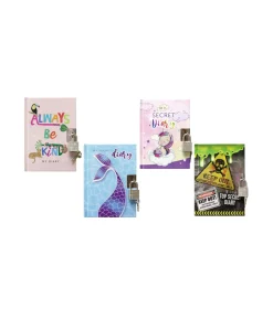 Diary With Lock Assorted