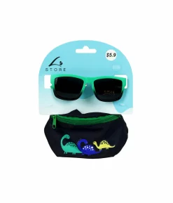 Dinosaur Bag And Glasses Set