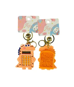 Dinosaur Calculator Keychain Assorted 7cm