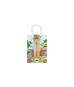 Dinosaur Printed Small Paper Bags 21cm 4pk