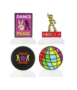 Disco Paper Honeycomb 4pc 15x18cm