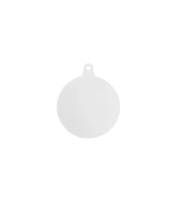 DIY Blank Round Acrylic Ornament 7.5 x 8.45cm 10pc