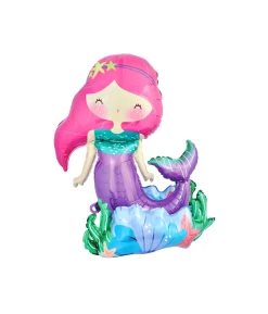 3D Mermaid Foil Balloon 56x65x36cm