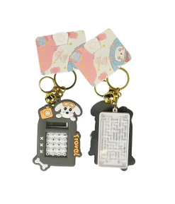 Dog Calculator Keychain Assorted 9cm