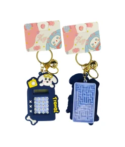 Dog Calculator Keychain Assorted 9cm