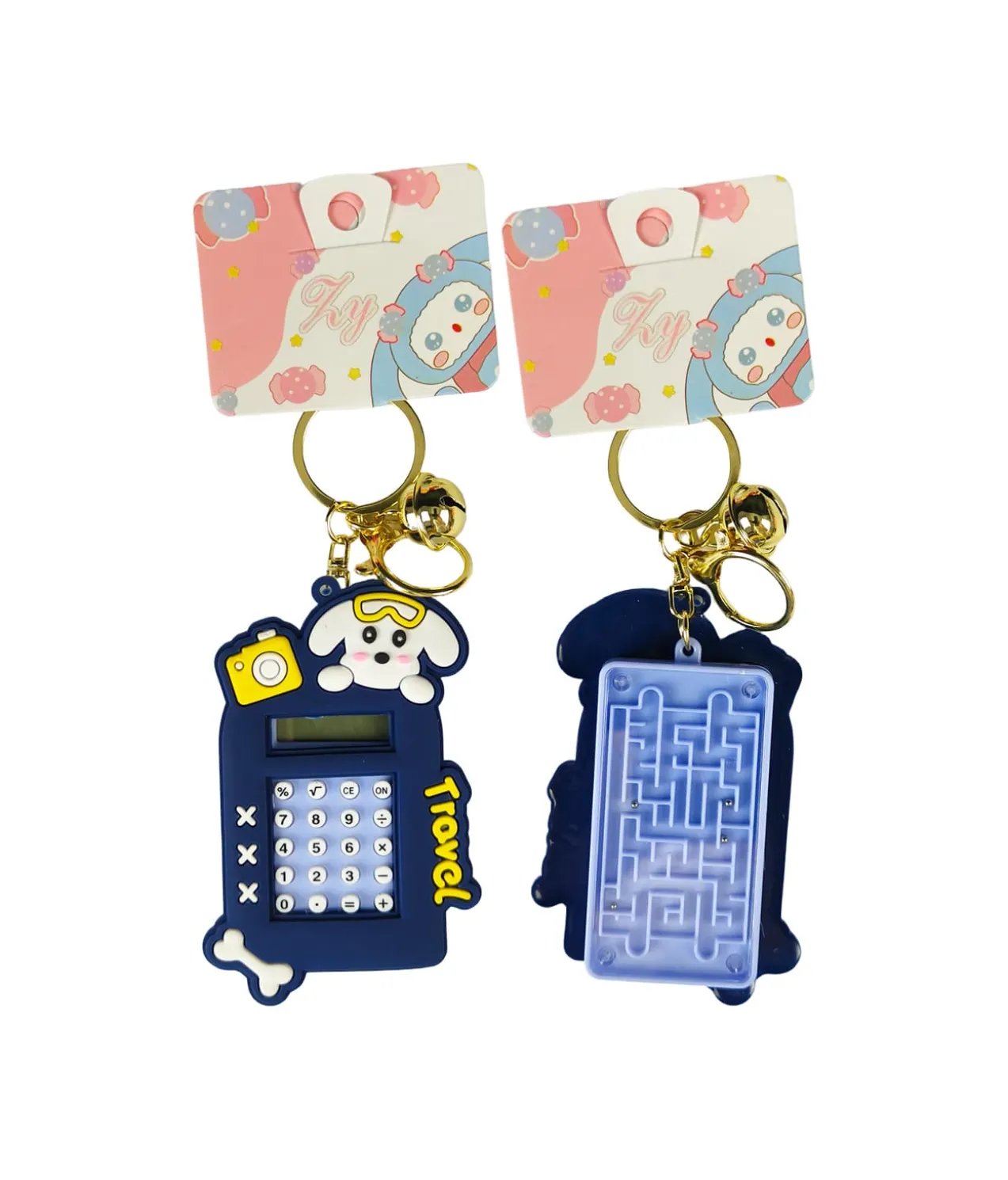 Dog Calculator Keychain Assorted 9cm