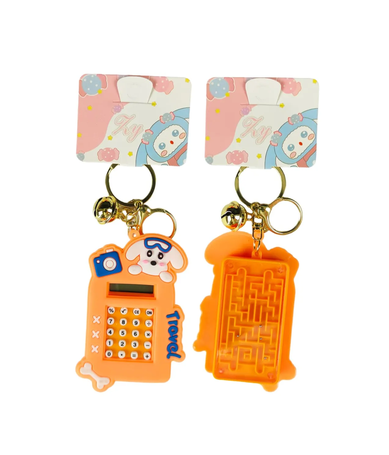Dog Calculator Keychain Assorted 9cm