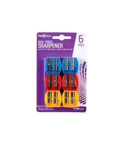 Double Pencil Sharpener 6pk