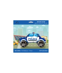 3D Police Car Foil Balloon 88x45x39cm
