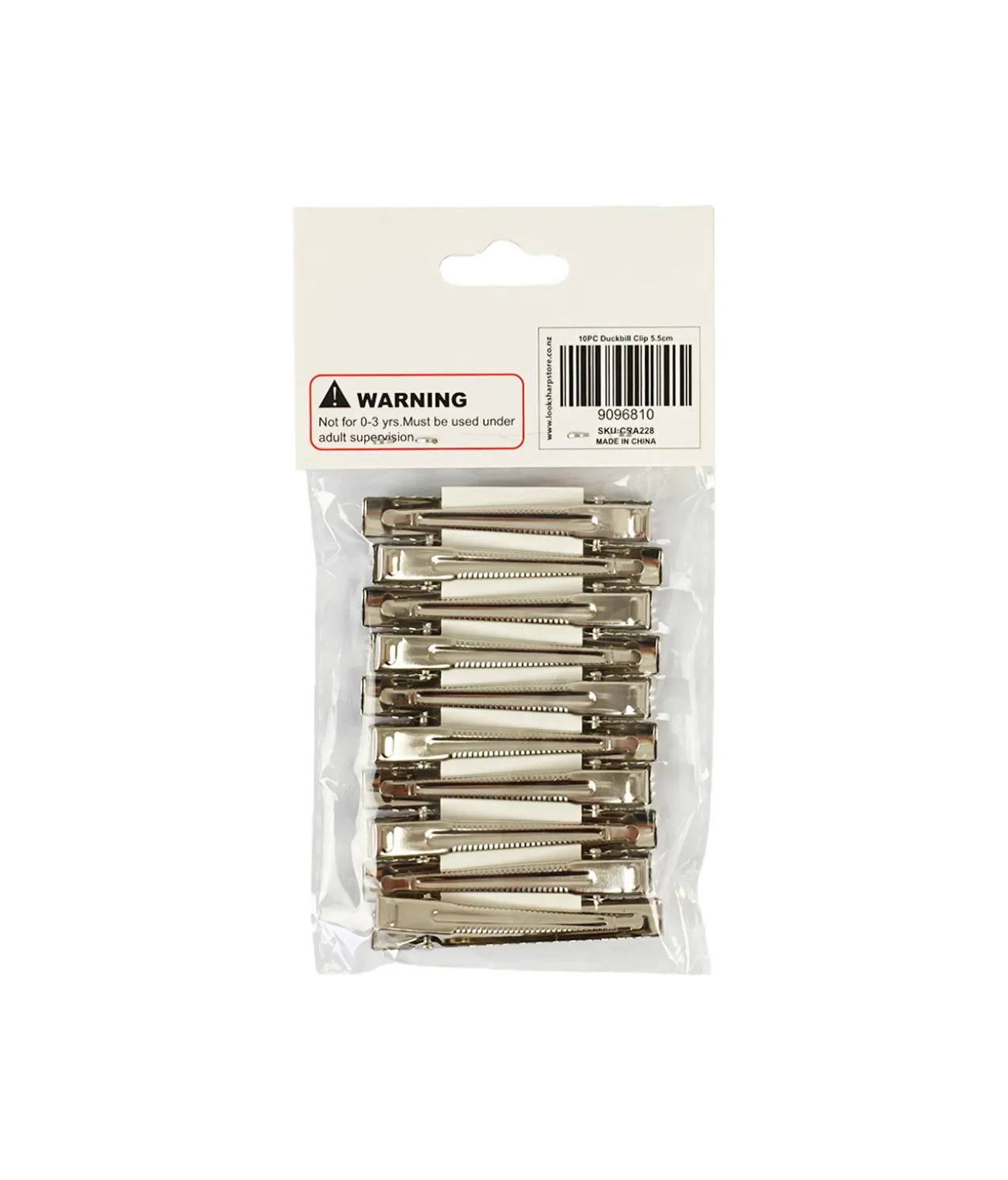 Duckbill Clip 7mmx5.5cm 10pc