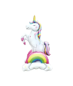 3D Unicorn Rainbow Foil Balloon 52x94x43cm